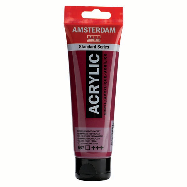 Amsterdam Acrylic Paint, 120ml - 567 - Permanent Red Violet
