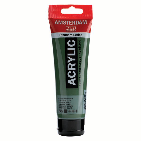 Amsterdam Acrylic Paint, 120ml - 622 - Olive Green Deep