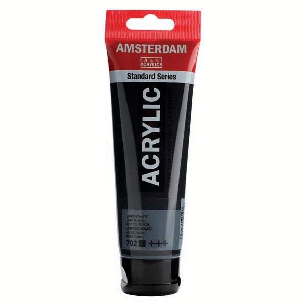 Amsterdam Acrylic Paint, 120ml - 702 - Lamp Black