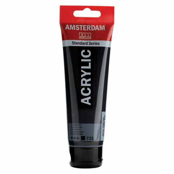 Amsterdam Acrylic Paint, 120ml - 735 - Oxide Black