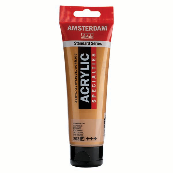 Amsterdam Acrylic Paint, 120ml - 803 - Deep Gold