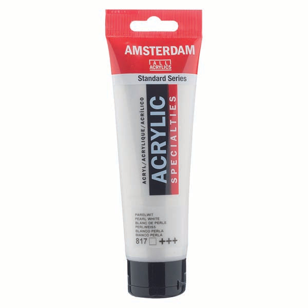Amsterdam Acrylic Paint, 120ml - 817 - Pearl White
