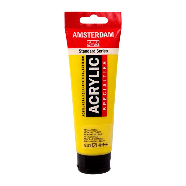 Amsterdam Acrylic Paint, 120ml - 831 - Metallic Yellow