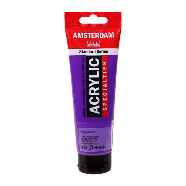 Amsterdam Acrylic Paint, 120ml - 835 - Metallic Violet