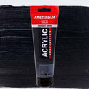 Black Amsterdam Acrylic Paint, 120ml - 850 - Metallic Black Acrylic Paints