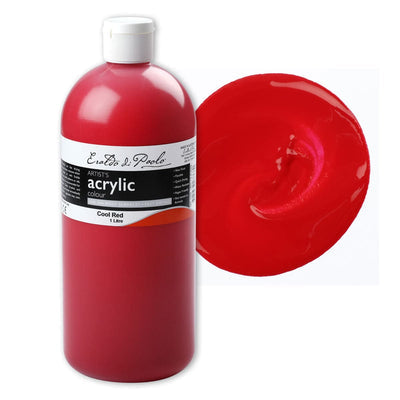 Eraldo di Paolo Acrylic Paint, Cool Red, 1L