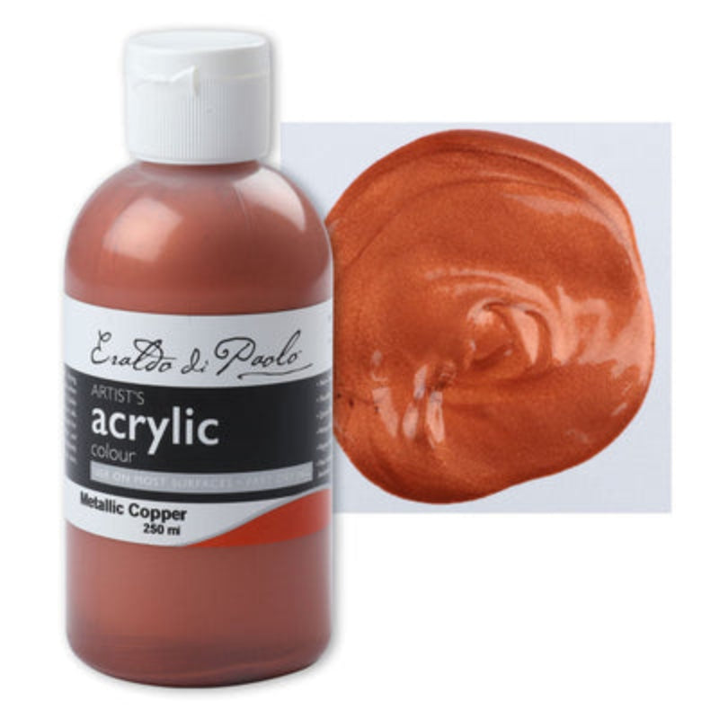 Eraldo di Paolo Acrylic Paint, Metallic Copper, 250ml