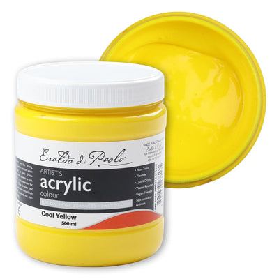 Eraldo di Paolo Acrylic Paint, Cool Yellow, 500ml