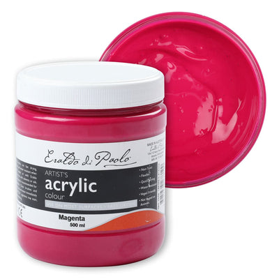 Eraldo di Paolo Acrylic Paint, Magenta, 500ml