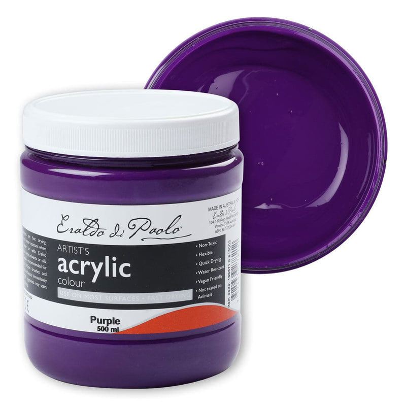 Eraldo di Paolo Acrylic Paint, Purple, 500ml