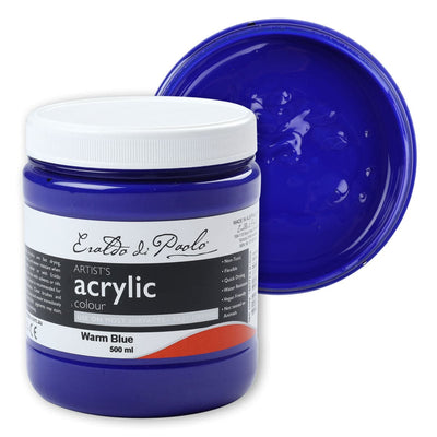 Eraldo di Paolo Acrylic Paint, Warm Blue, 500ml