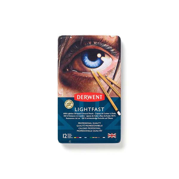 Derwent Lighfast Pencils Tin 12