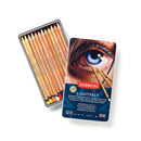 White Smoke Derwent Lighfast Pencils Tin 12 Pencils