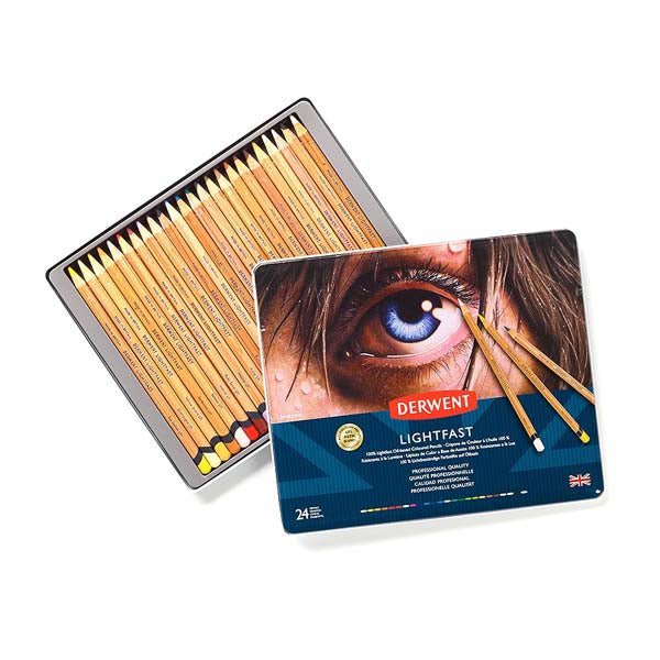 Derwent Lighfast Pencils Tin 24