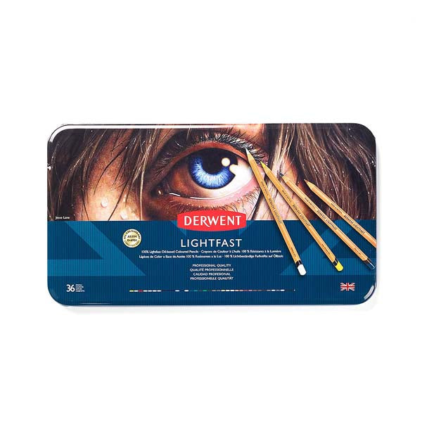 Derwent Lighfast Pencils Tin 36