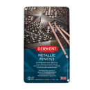 White Smoke Derwent Metallic Pencils Tin 12 Pencils