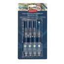 White Smoke Derwent Push Button Waterbrush, Assorted, 4Pcs Paint Brushes