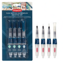 White Smoke Derwent Push Button Waterbrush, Assorted, 4Pcs Paint Brushes