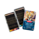 White Smoke Derwent Chromaflow Pencils Tin 24 Pencils