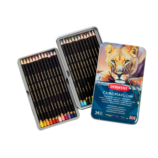 Derwent Chromaflow Pencils Tin 24