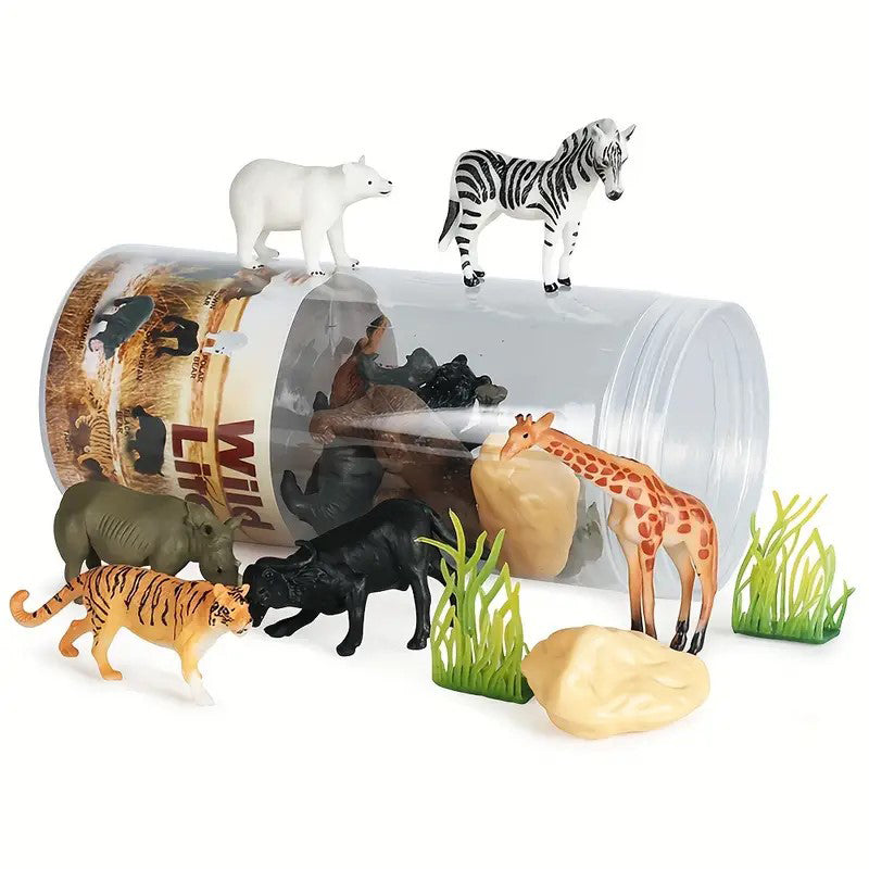 Wild Life 16 Pce Animals Figure Set