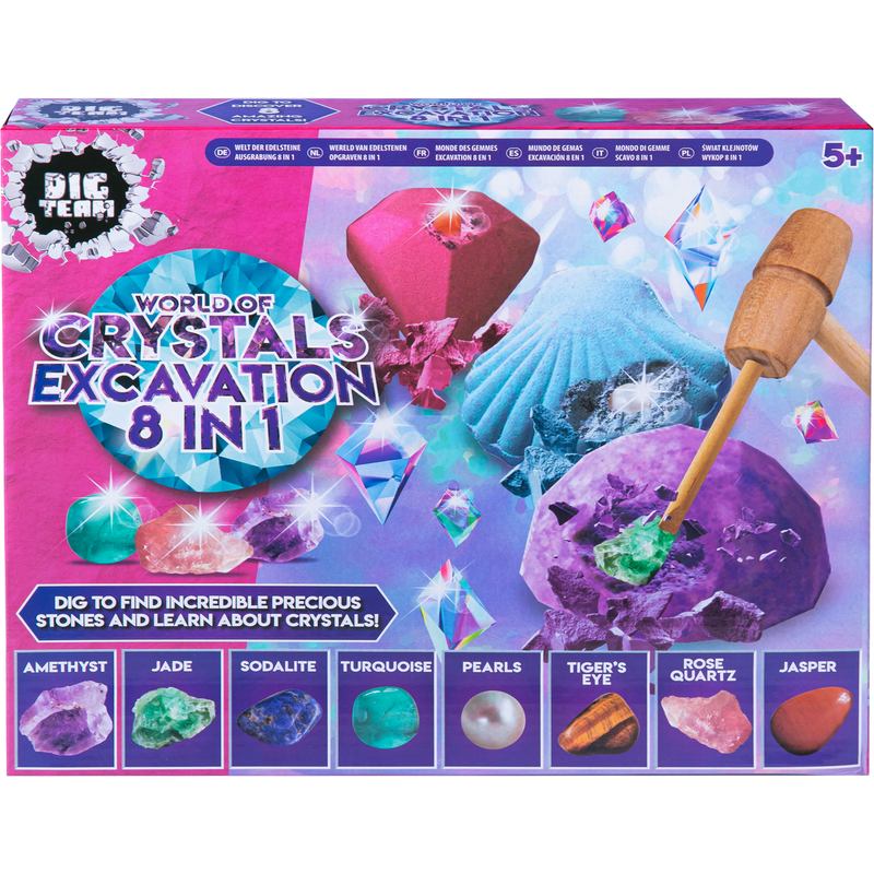 Medium Purple 8 in 1 World of Crystals Excavation Kit Kids Craft Kits