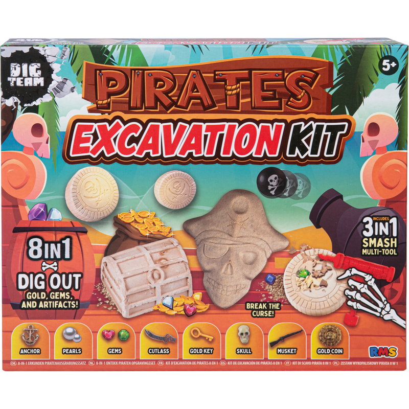 8 IN 1 Explore Pirate Excavation Kit