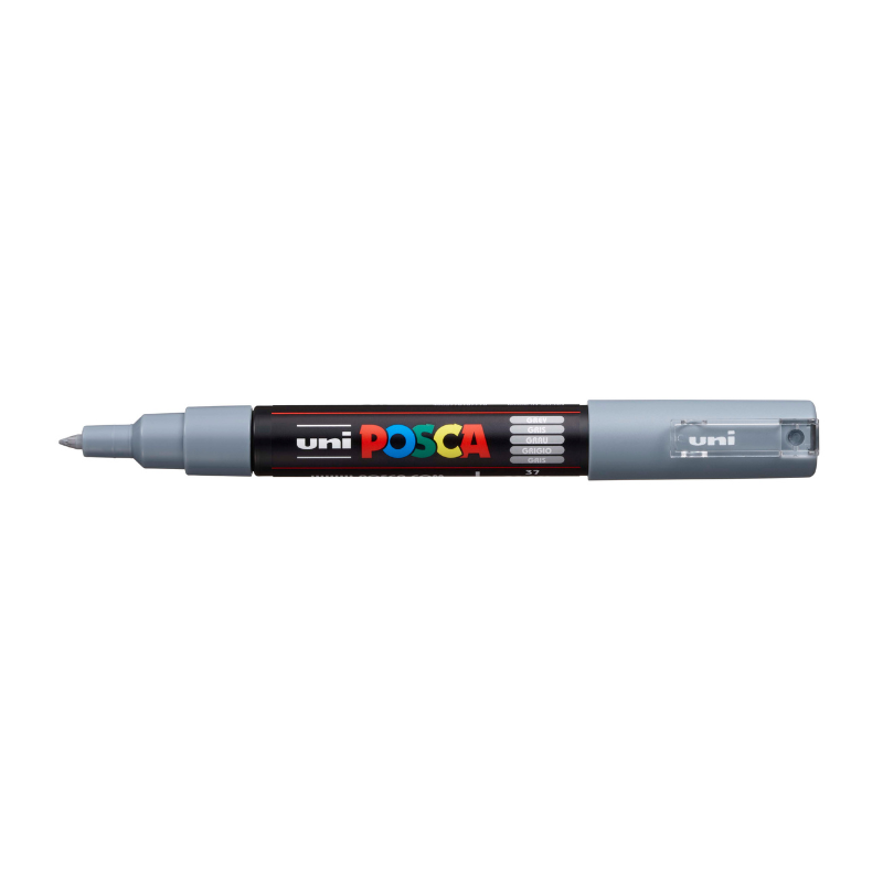 Posca PC1M  Extra Fine Bullet Tip Paint Marker, Grey