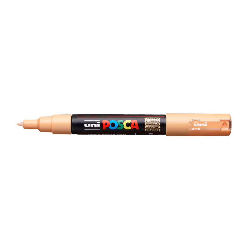 Posca PC1M  Extra Fine Bullet Tip Paint Marker, Light Orange