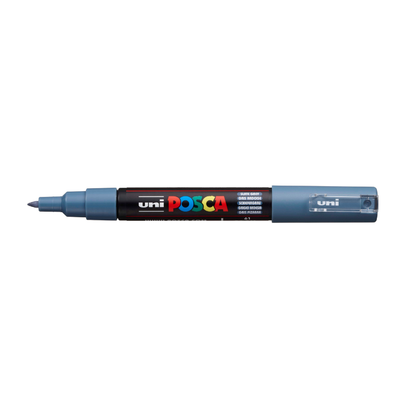 Posca PC1M  Extra Fine Bullet Tip Paint Marker, Slate Grey