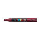 White Smoke Posca PC1M  Extra Fine Bullet Tip Paint Marker, Red Wine Paint Markers