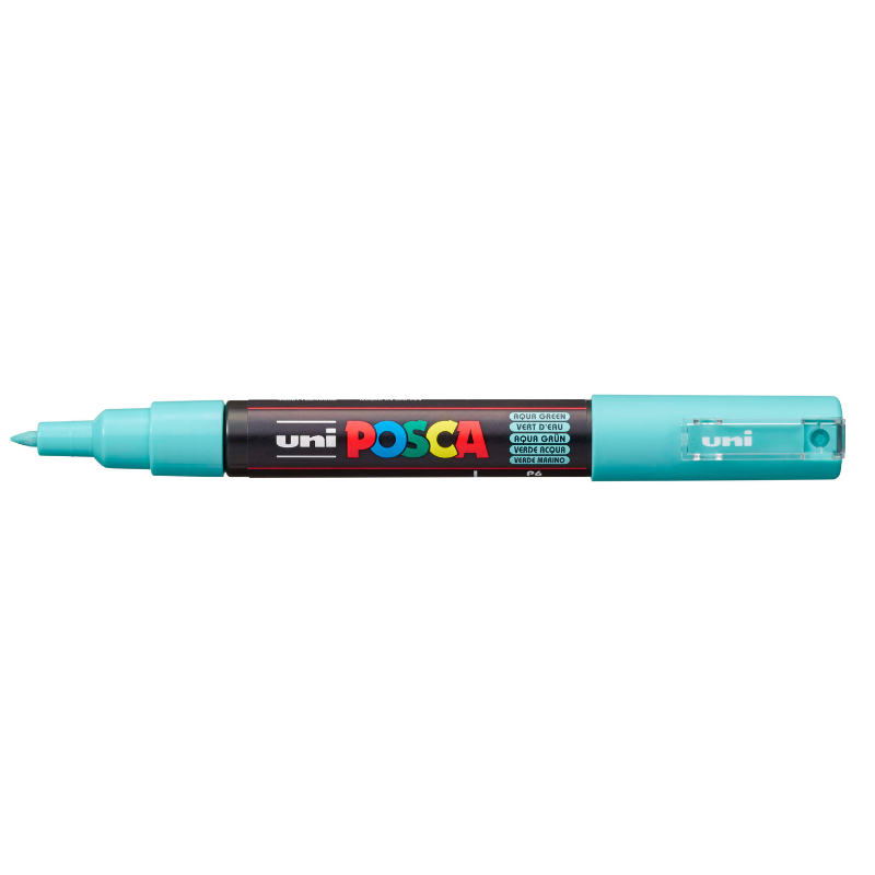 Posca PC1M  Extra Fine Bullet Tip Paint Marker, Aqua Green