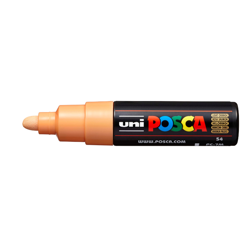 Posca PC 7M Bold Bullet Tip Paint Marker, Light Orange