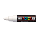 White Smoke Posca PC 7M Bold Bullet Tip Paint Marker, White Paint Markers