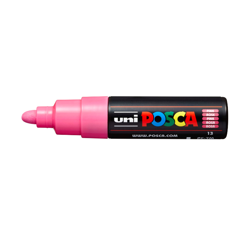 Posca PC 7M Bold Bullet Tip Paint Marker, Pink