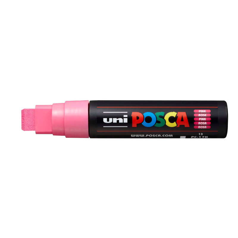 Posca PC17K  Broad Chisel Tip Paint Marker, Pink