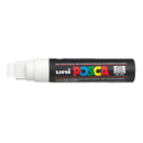Dim Gray Posca PC17  Broad Chisel Tip Paint Marker, White Paint Markers