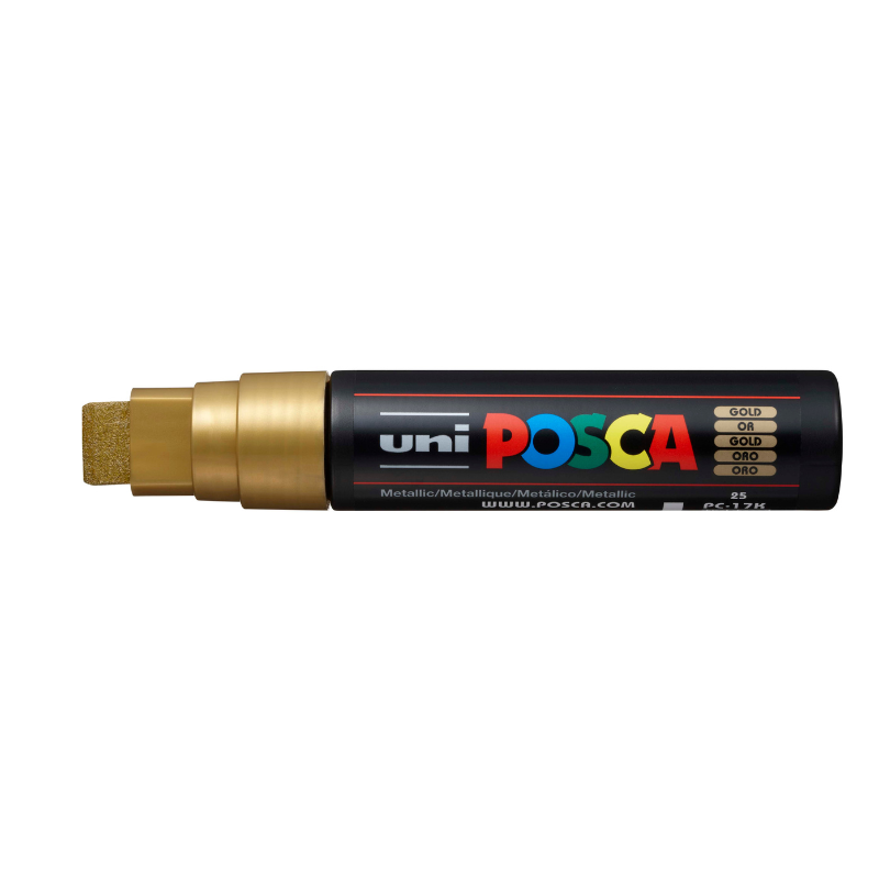 Posca PC17K  Broad Chisel Tip Paint Marker, Gold