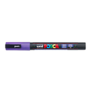 Light Gray Posca PC-3M Fine Bullet Tip Paint Marker, Glitter Violet Paint Markers
