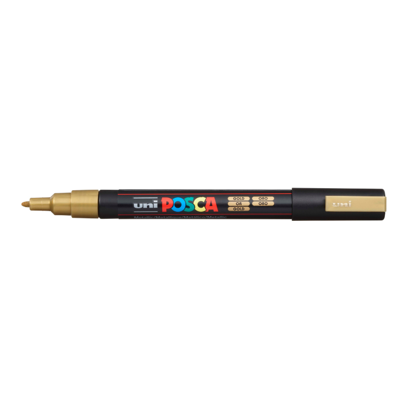 Posca PC-3M Fine Bullet Tip Paint Marker, Gold