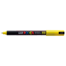 Gray Posca PC 1MR Ultra Fine Bullet Tip Paint Marker, Yellow Paint Markers
