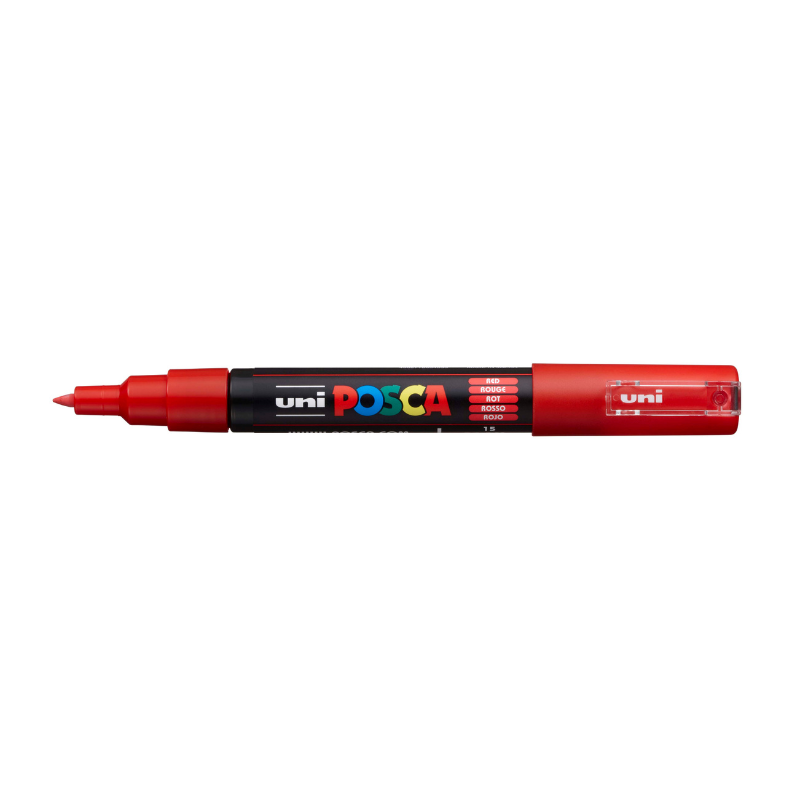 Posca PC1M  Extra Fine Bullet Tip Paint Marker, Red