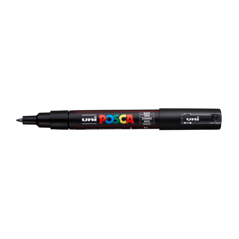 Posca PC1M  Extra Fine Bullet Tip Paint Marker, Black