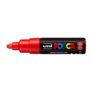 White Smoke Posca PC 7M Bold Bullet Tip Paint Marker, Red Paint Markers