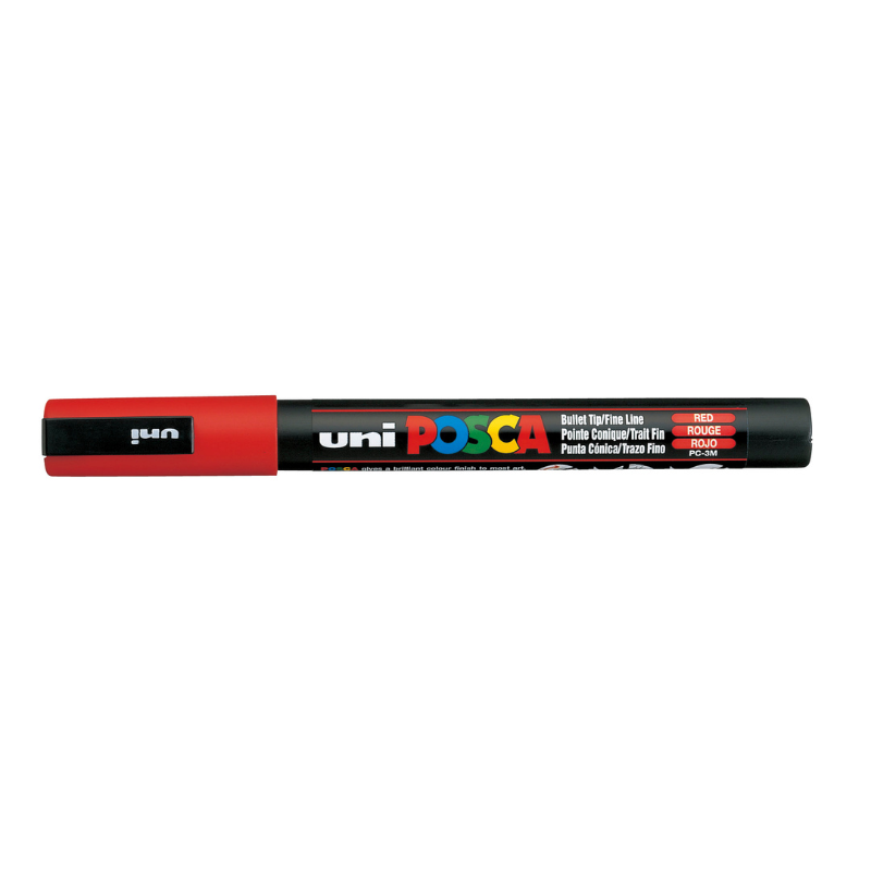 Posca PC-3M Fine Bullet Tip Paint Marker, Red