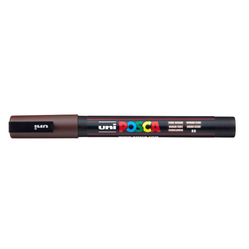 Posca PC-3M Fine Bullet Tip Paint Marker, Dark Brown
