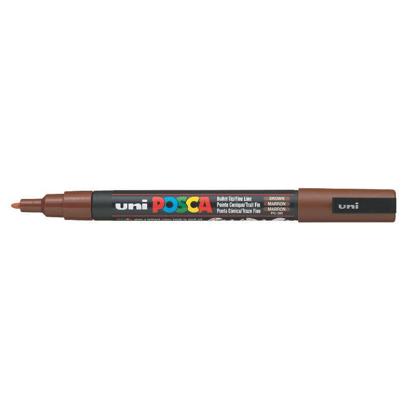 Posca PC-3M Fine Bullet Tip Paint Marker, Brown