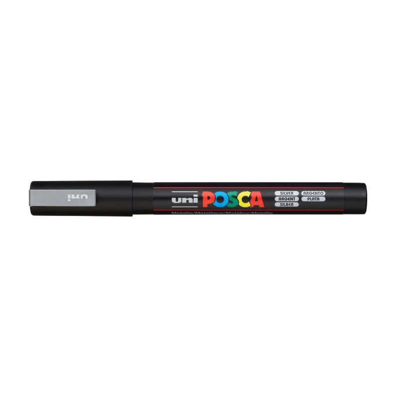 Posca PC-3M Fine Bullet Tip Paint Marker, Silver