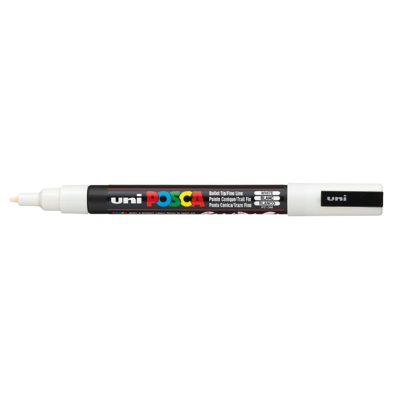 Posca PC-3M Fine Bullet Tip Paint Marker, White