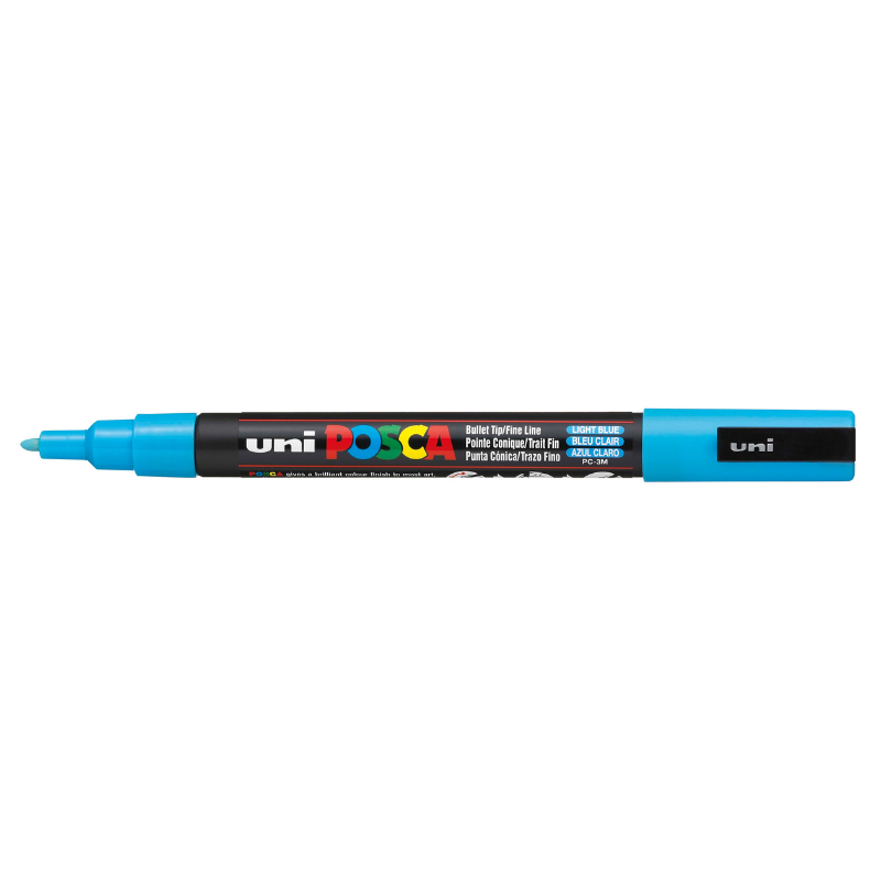 Posca PC-3M Fine Bullet Tip Paint Marker, Light Blue
